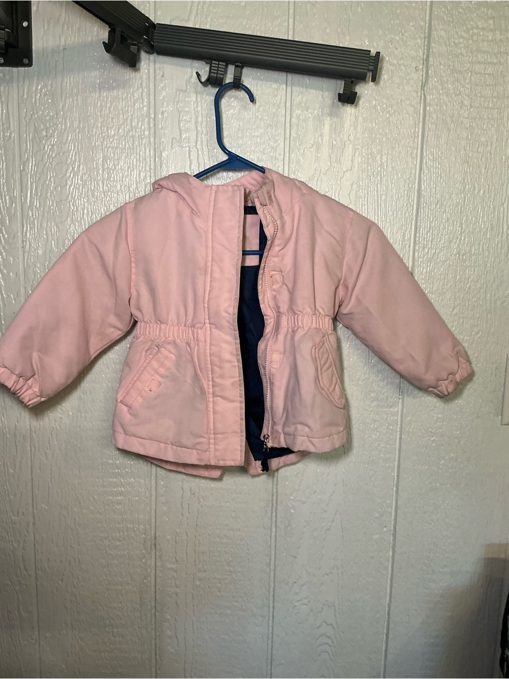 wonder nation Light Pink Hooded Puffer Jacket